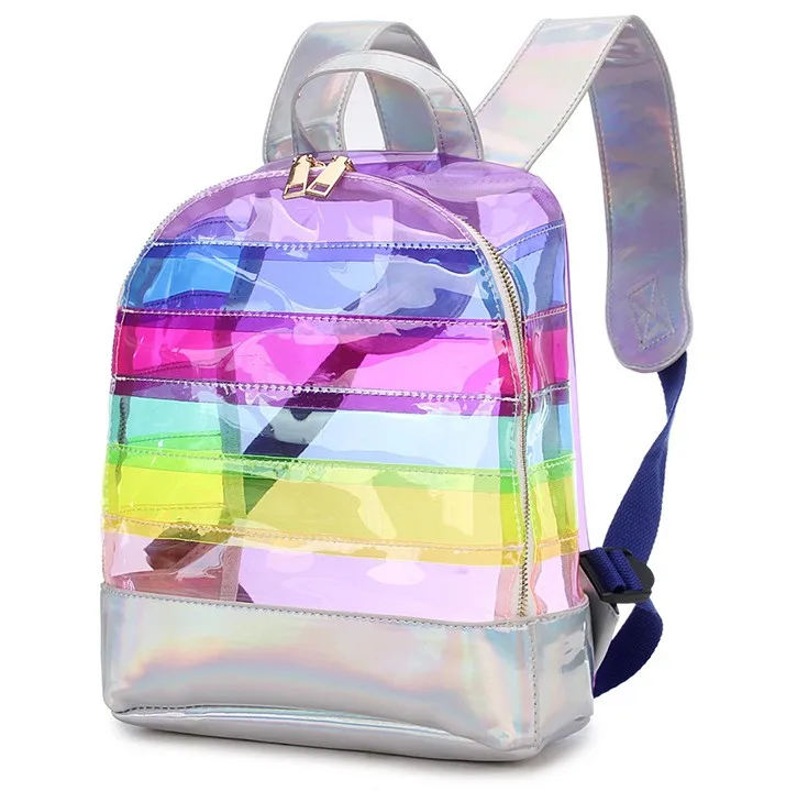 rainbow striped backpack