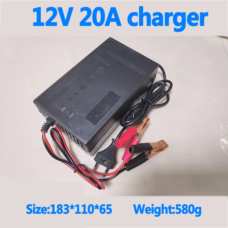 High Quality 12.6v 20a Battery Charger Smart Battery Charger 12v 20a