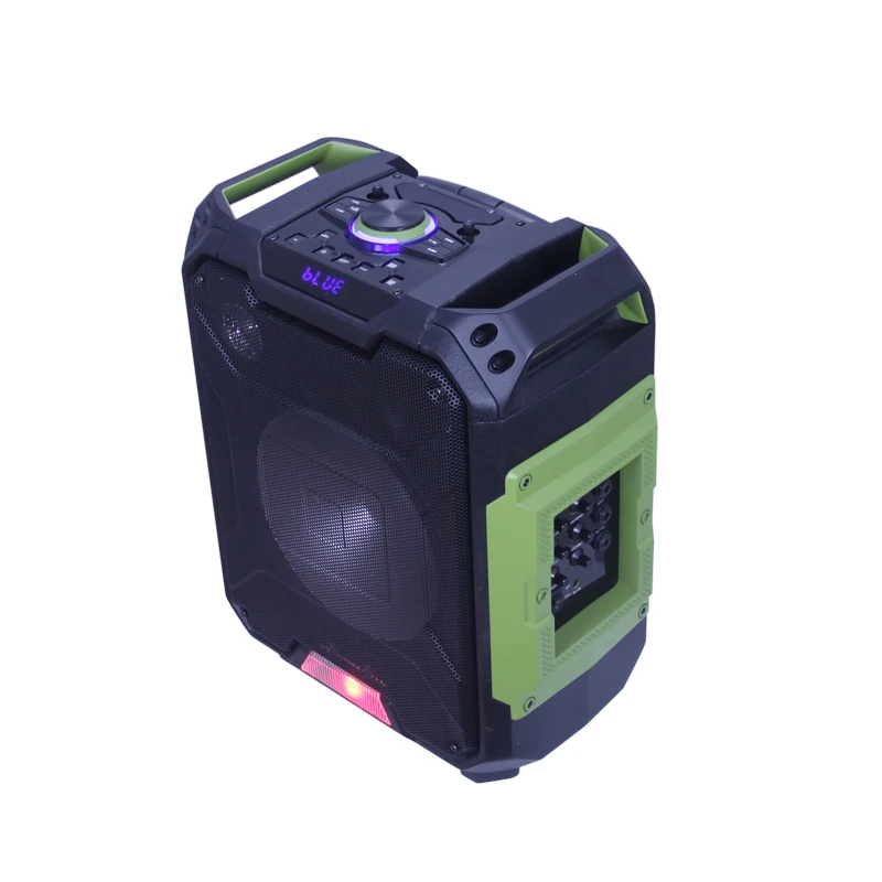 Tripod Stand Trolley Speaker With Usb Sd Card Bluetooth Colorful Light