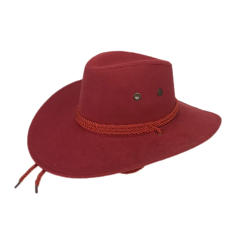 Plain Promotional Cowboy Hat Wool Felt Unisex