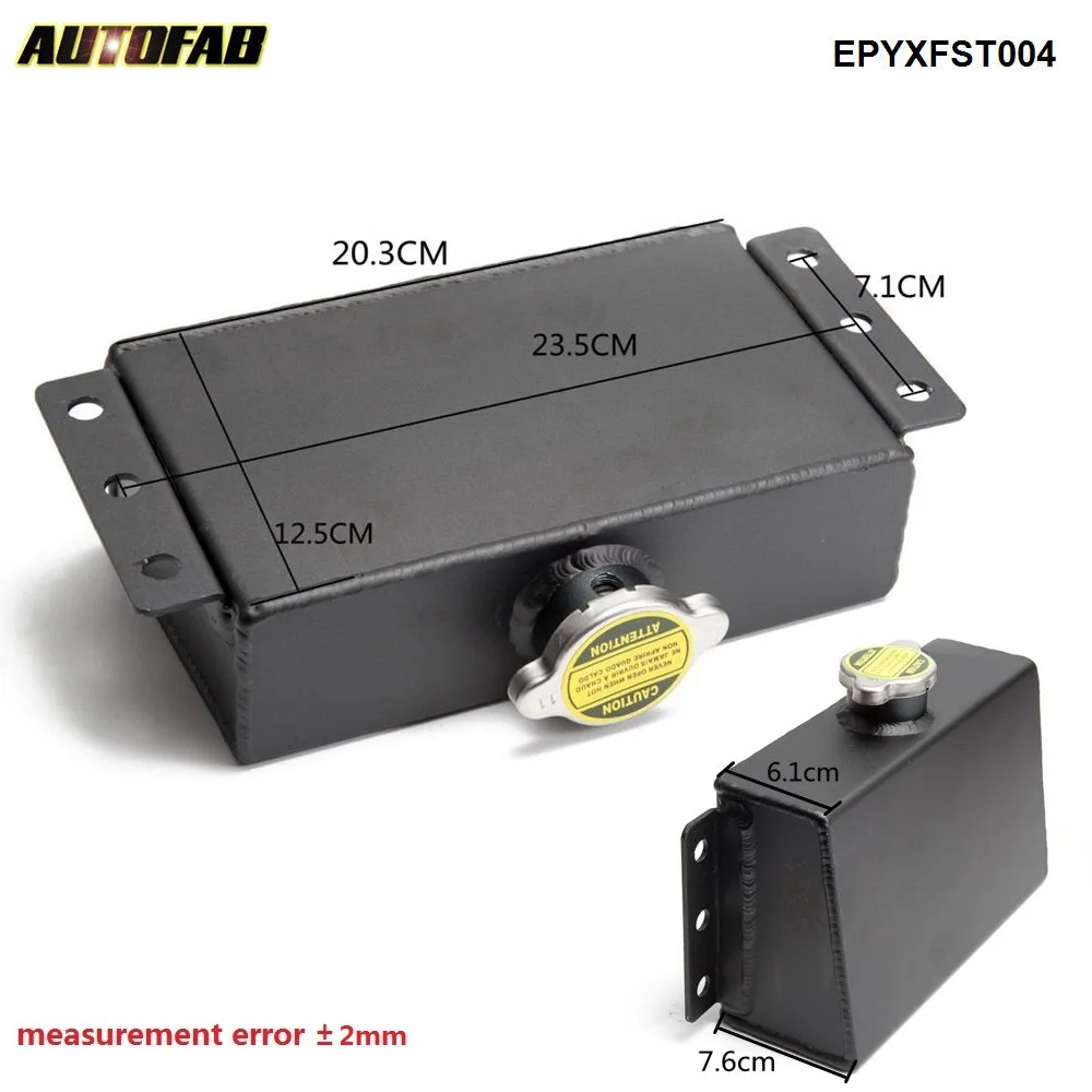 Aluminum Coolant Expansion Overflow Fill Fuel Water Tank For Honda