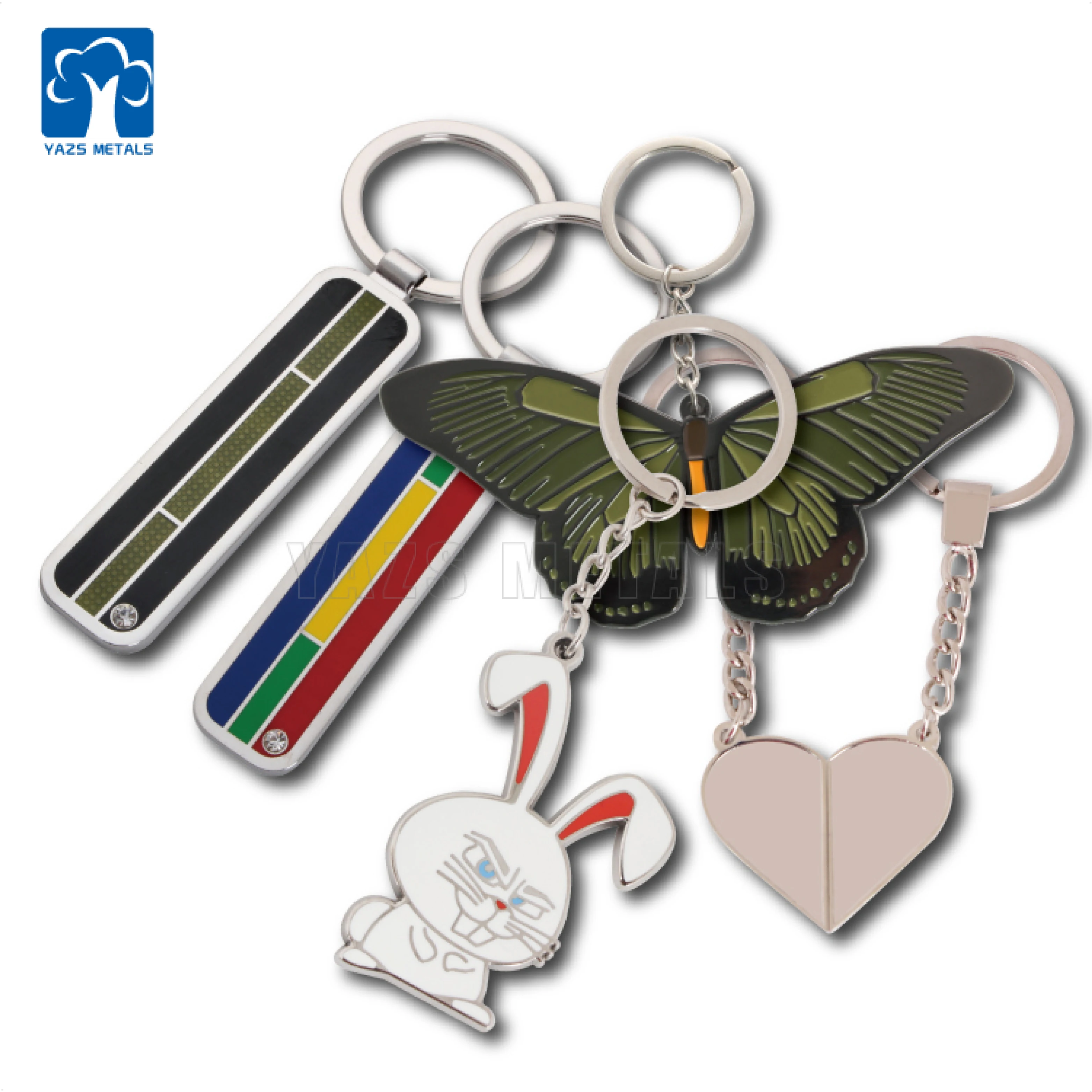 
2020 hot sale cheap promotional blank rectangle heart square metal key chain printed logo 