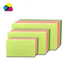 office stationary 3x5 ,4x6, 5x8 paper rainbow neon pack index review cards