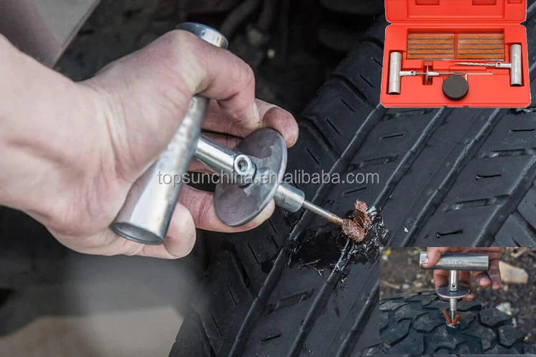 HEAVY DUTY Die Cast Aluminum Tire Plug Installation Tool 4" needle. 