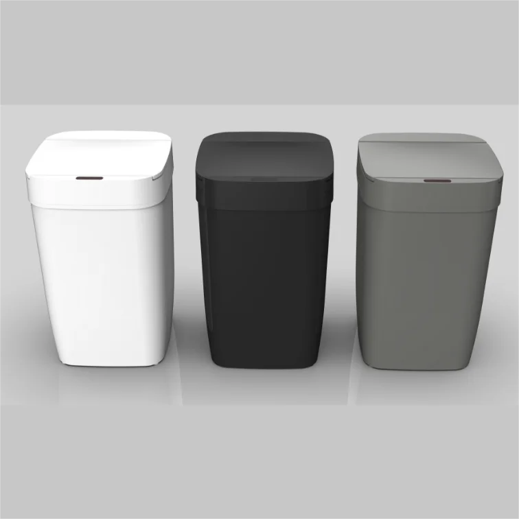 10l Plastic Square Sensor Trash Garbege Bin Table Smart Sensor Waste