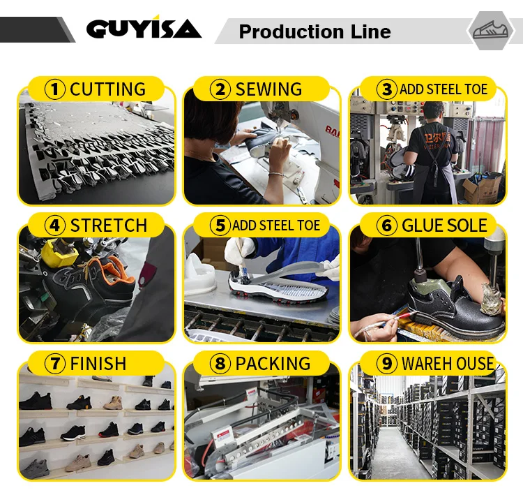 Guyisa 15 Days Oem Ce Light Brand Safety Shoes Men Women Manufacturers ...