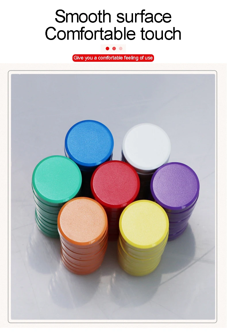 Whiteboard 30mm Spot Supply Color Customization Round Plastic Snap Strong