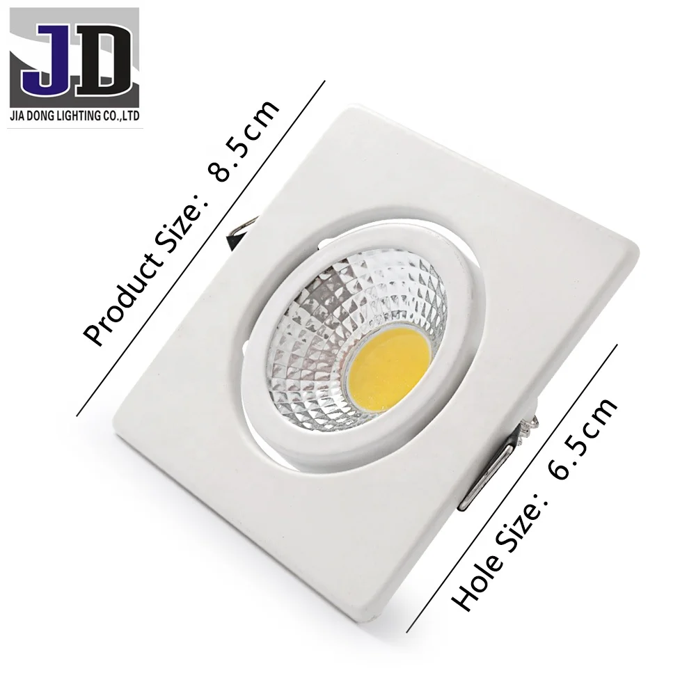 High Quality 3W 5W Commercial Recessed COB LED Ceiling Downlight