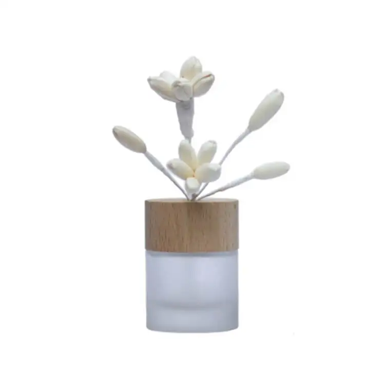 Natural Wood Lid 100ml Clear Round Glass Diffuser Bottle Ceramic Flower Aroma Reed Diffuser Buy Aroma Scented Reed Diffuser Decorative Reed Flower Diffuser Aroma Porcelain Flower Diffuser Product On Alibaba Com