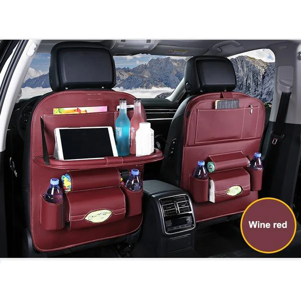 Large Capacity Kick Mats With Car Back Seat Organize Seat Car Back