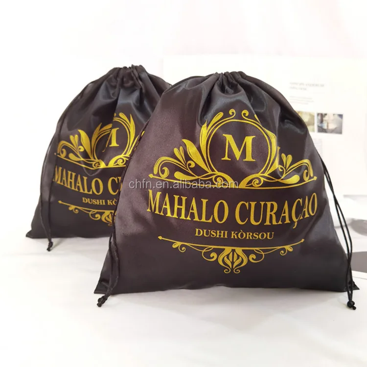 Custom Silk Dust Bag Large Black Satin Dust Bags For Handbags Luxury Dust Collector Filter Bag