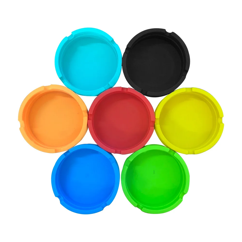 Factory wholesale portable silicone Heat Resistant custom logo Ashtray Cigar Ashtray