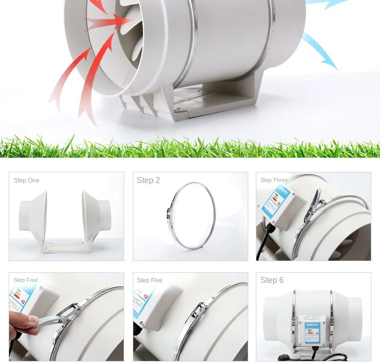 Duct Fan, 150, Axial, 6-Inch, 500mm - detail 30