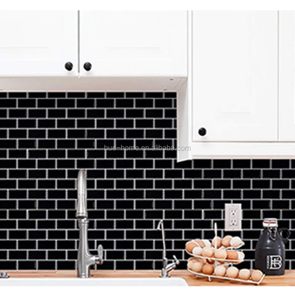 Brick Sticking Backsplash Mosaic Tiles Strong Adhesive Glue Wallpapers