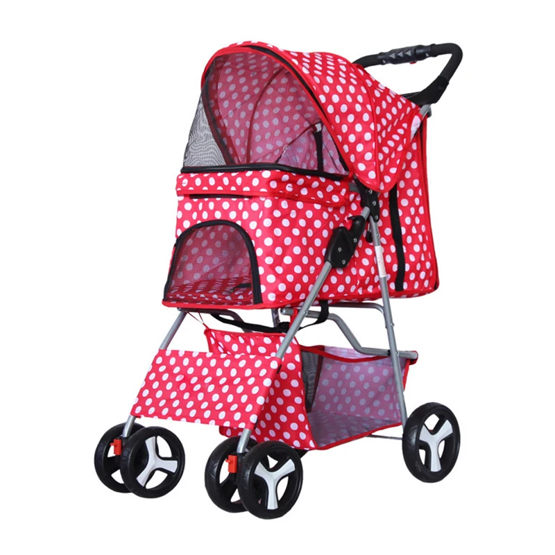 Pet Stroller Cat Travel Trolley Dog Teddy Out Dog Cart Portable