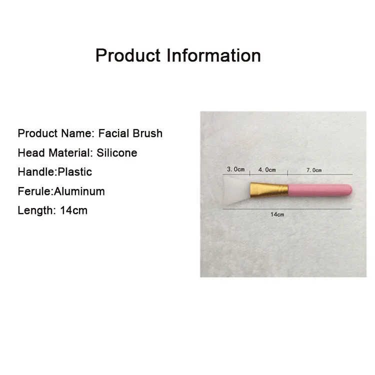 DIY Tool Clay Cream Applicator Silicone Professional Mask Brush with Logo