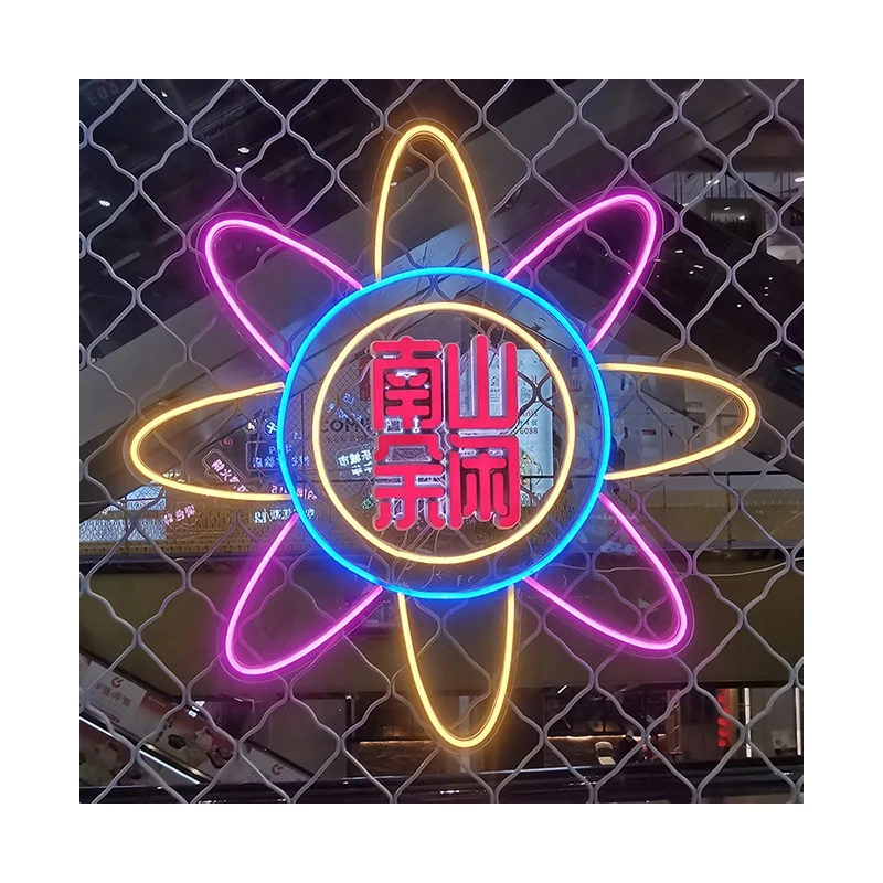 Neon lights led colourful sunflower neon sign for bedroom/party decor