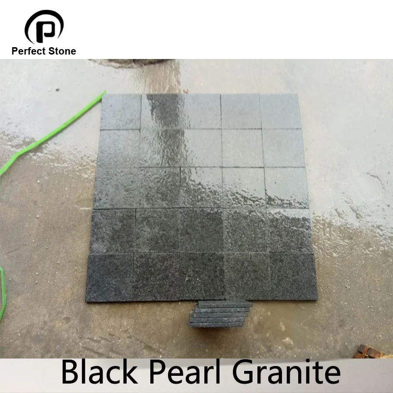 outdoor small paving stone grey granite stone paver