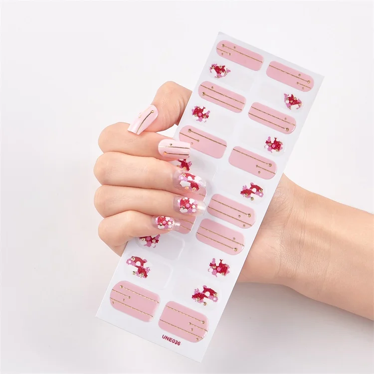 Custom Diy Full Nail Sticker Nail Wraps Creative Gel 3d Nail Polish