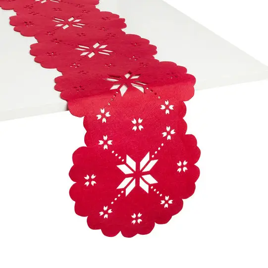 Non-woven wedding decoration table runner dining table runner handmade