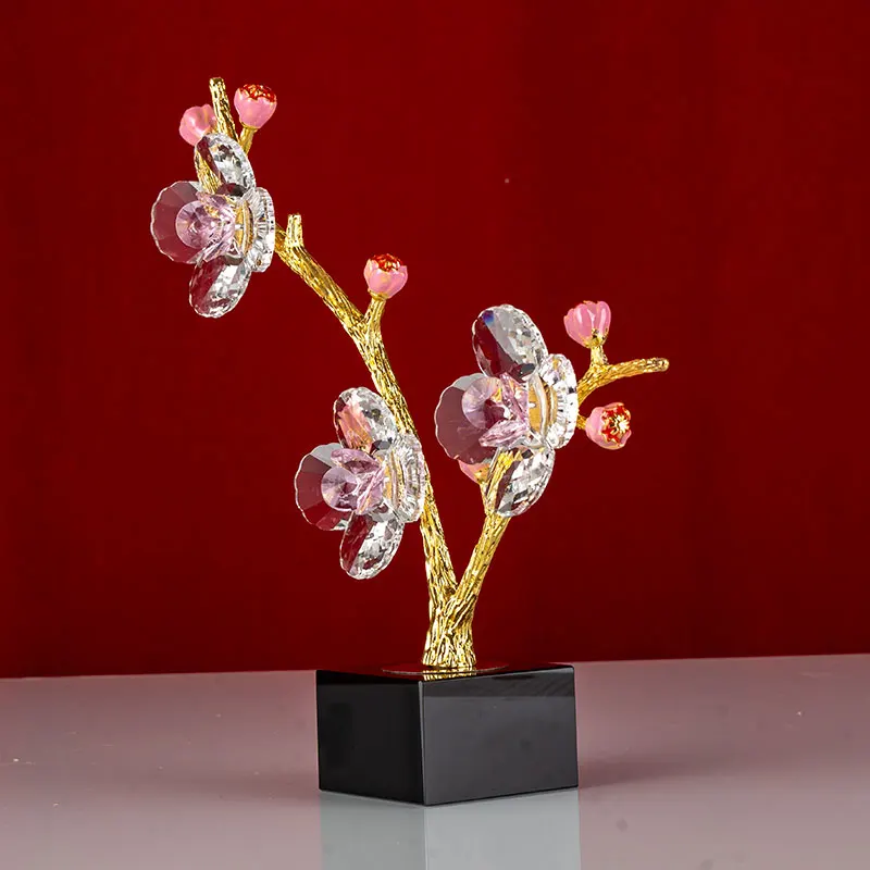 Modern Chinese Bathroom Accessories Set  Plum Blossom Tree Decorations Rustic Ornaments for the Home supplier