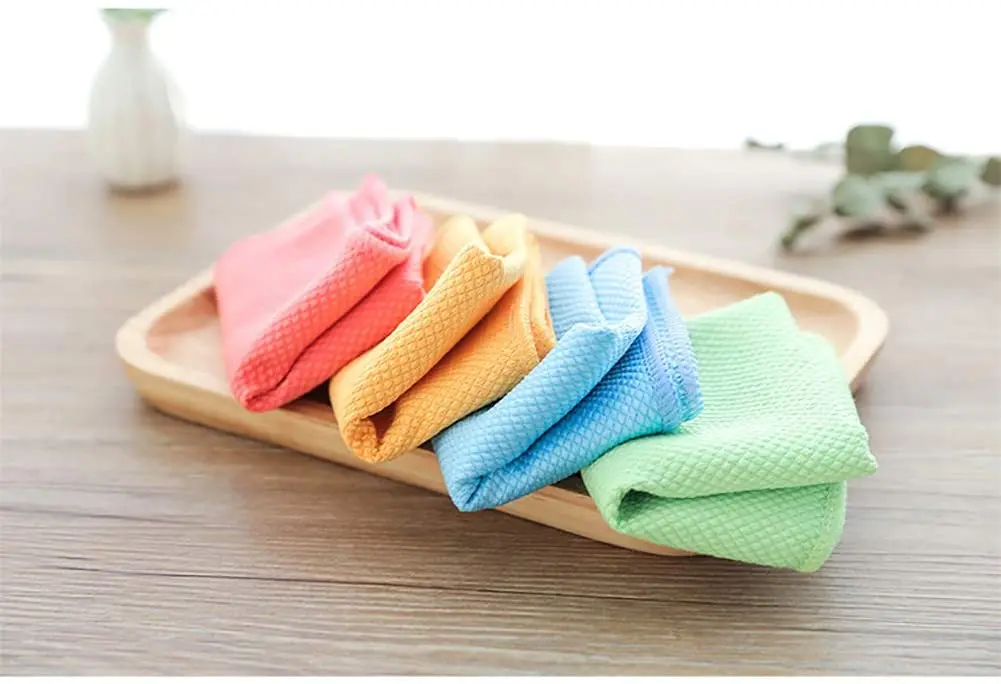 fish scale glass cleaning towel