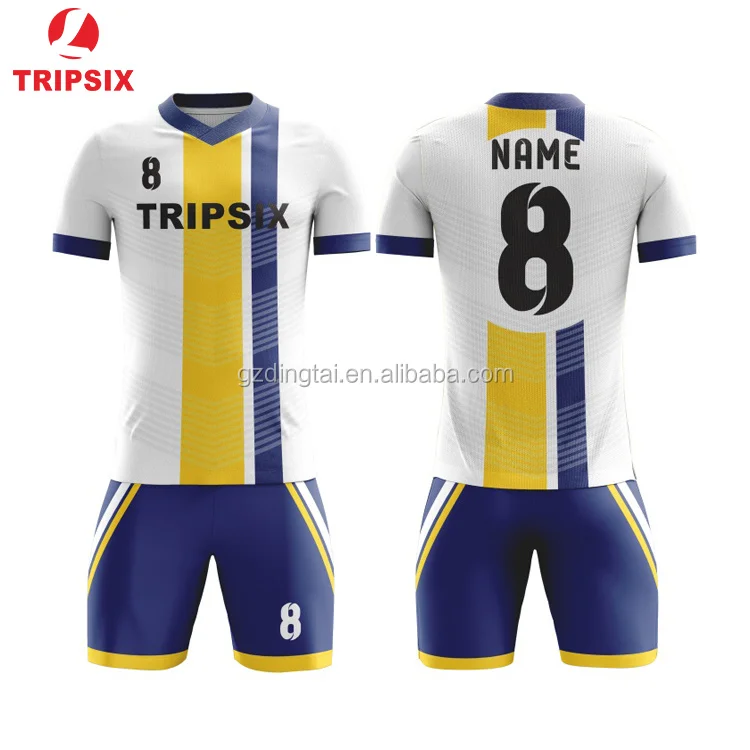 100% Polyester Custom Soccer Jerseys With Sublimation Printing