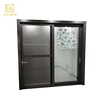 Modern simple indian black door designs 3 track sliding internal tempered glass aluminium mosquito net door for turkish