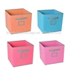 Household Hot sale 12-Inch Collapsible Nonwoven fabric kids Cube Storage Box with label pocket