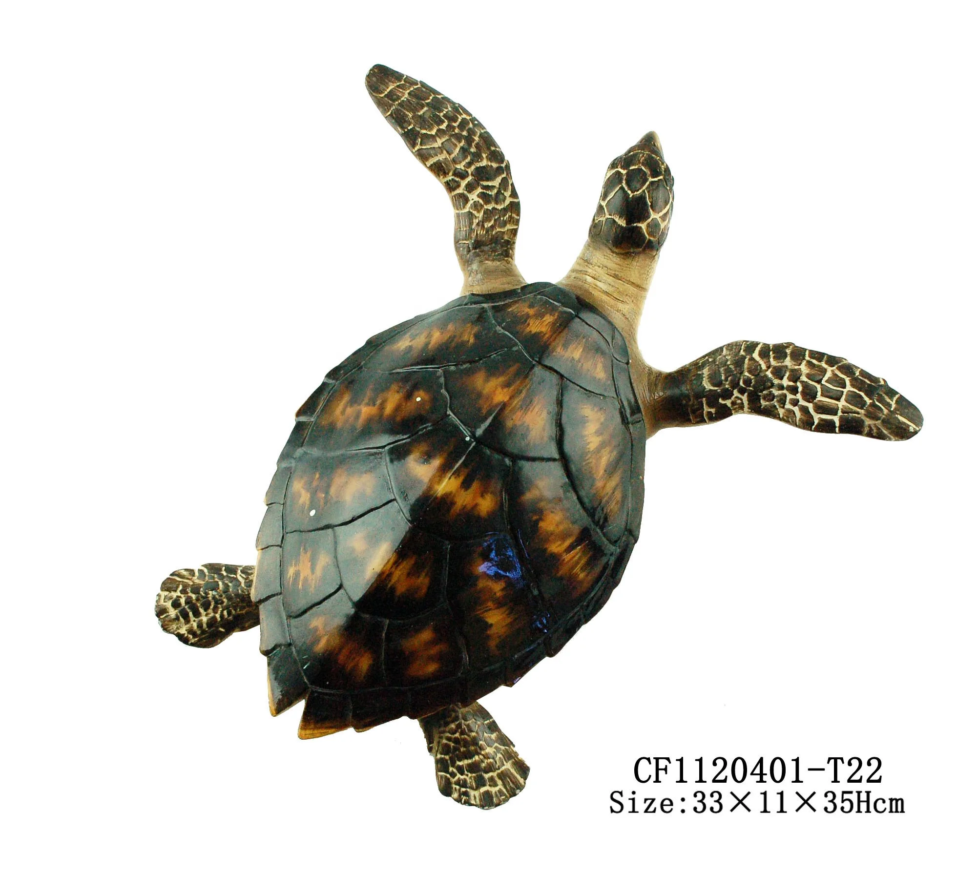 Wholesales Ocean Collection Resin Natural Sea Turtle Figurine Statue For Tabletop Decor details