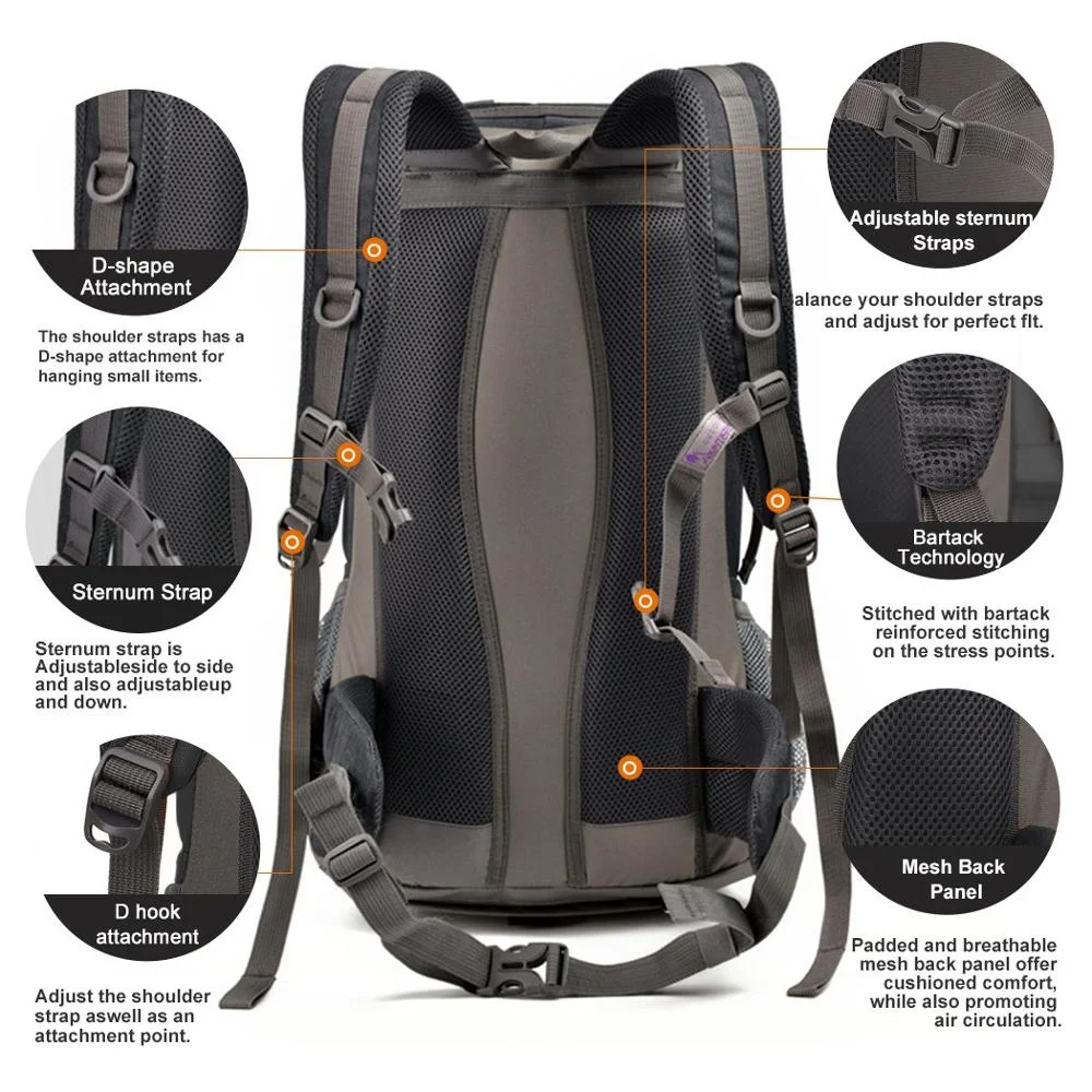 Wholesale Outdoor Trekking And Hiking Bag Camping Bag Travel Custom ...