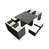 New Design space-saving Modular garden rattan dining set