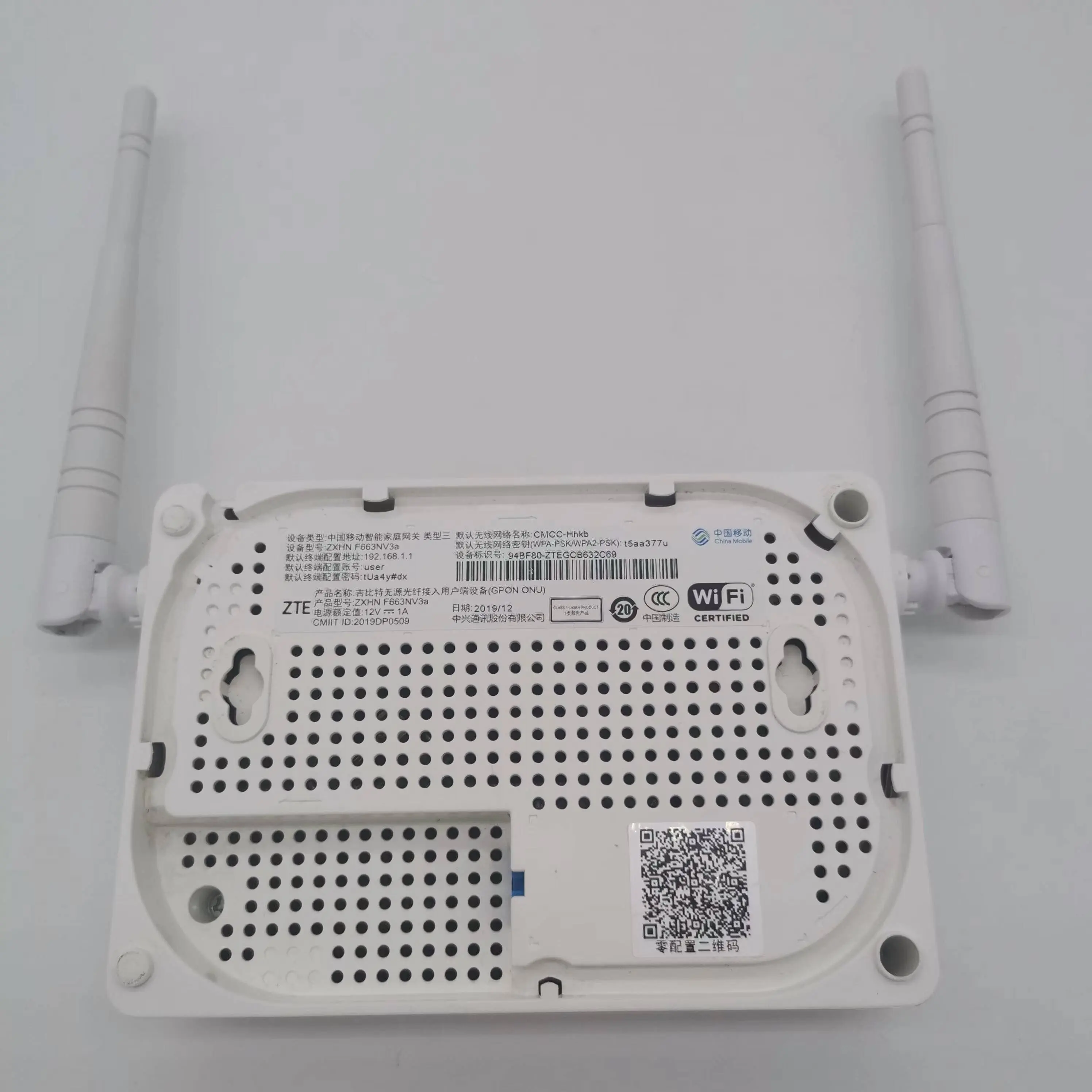 Gpon Ont Modem Zte Zxhn F663nv3a 1ge+3fe+1tel+wifi Xpon Gpon Onu Ftth