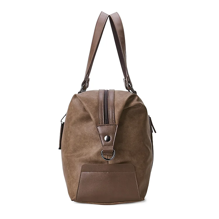 New fashion design waterproof pu leather travel duffel bag