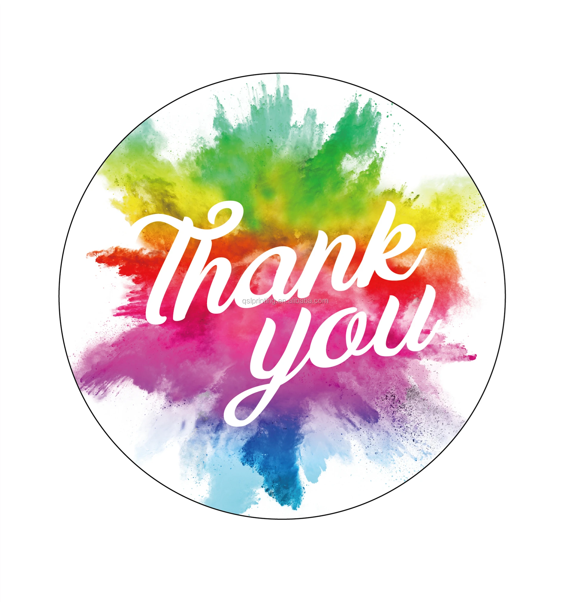 8cm thank you stickers for supporting my small