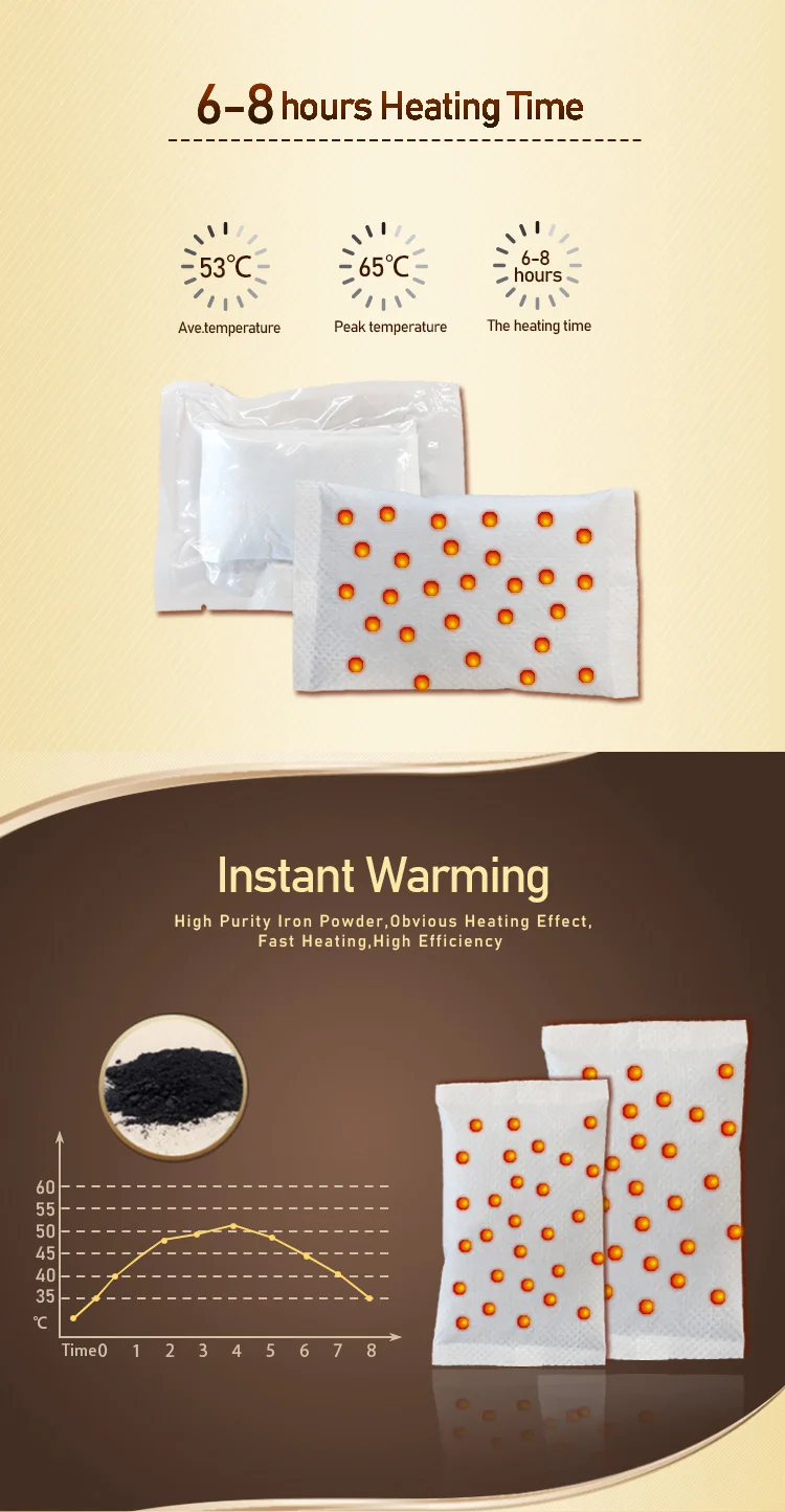 Factory Directly Supply High Quality Keep Body Warm Self Heating Packs