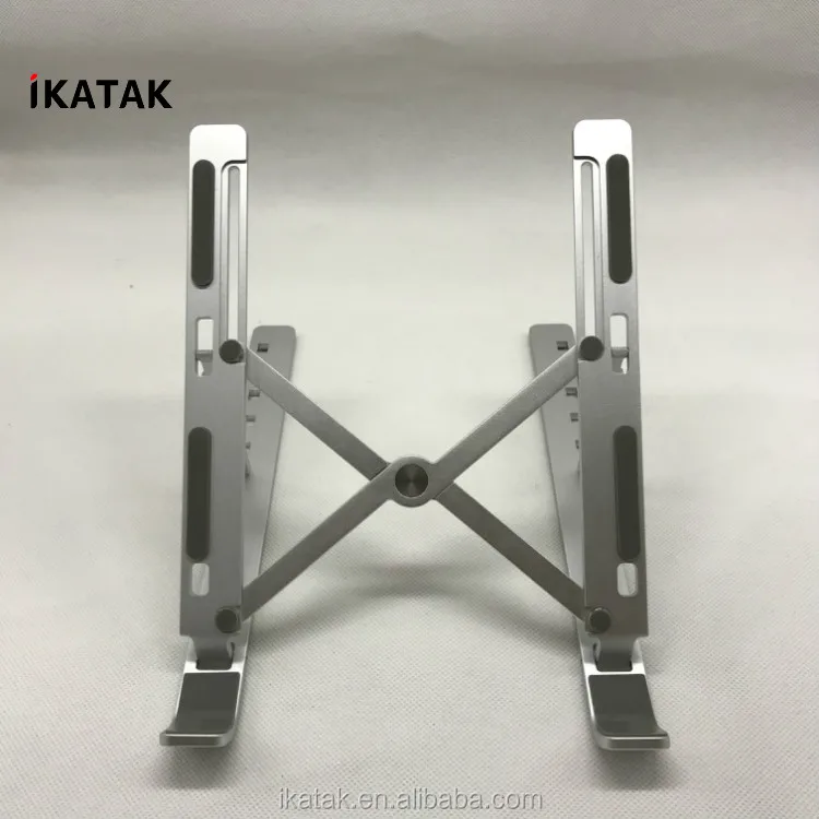 IKATAK Adjustable Eye-Level Ergonomic Design Aluminum Portable Foldable Laptop Stand