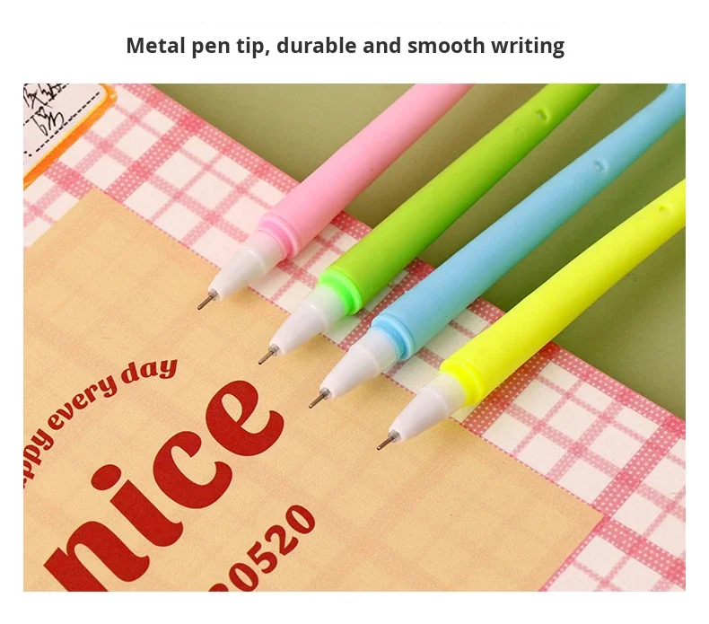 Creative Tulip Flower Gel Pen With Color Changing Ink Black_voghion.com