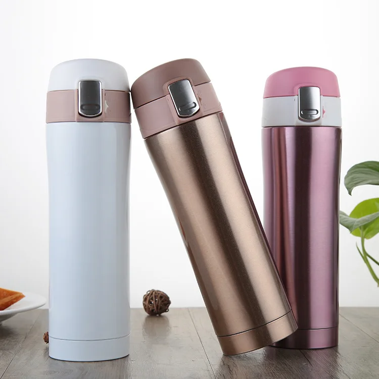 500ml Powder Coated Vacuum Flask Thermos Bottle Double Wall Coffee Mug