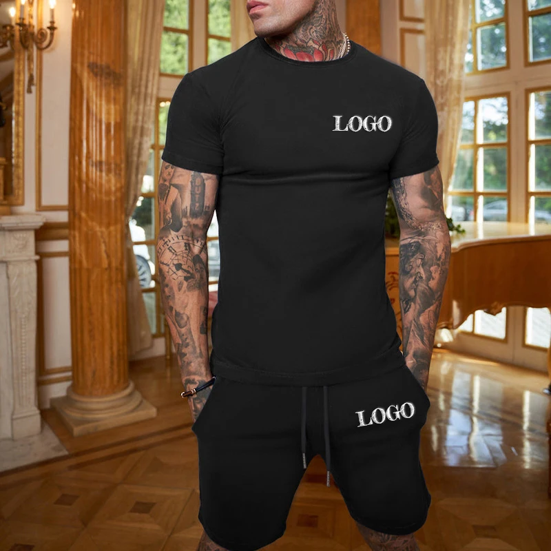 Conjunto Deportivo Con Logotipo Personalizado Para Hombre,Camiseta De Manga  Corta Y Pantalones Cortos,Chándal Informal De Dos Piezas,Para Verano,2022 -  Buy Nuevo Verano Ropa Deportiva De Los Hombres T Camisa Pantalones Cortos De