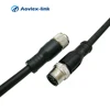 IP67 waterproof m12 connector 8Pin plug male to female m12 industrial gige camera cable