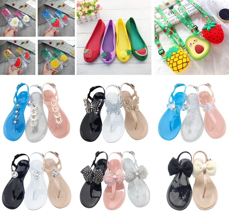 Comfortable Summer Lady Plastic Fruit Sandals Wholesale Woman Jelly ...