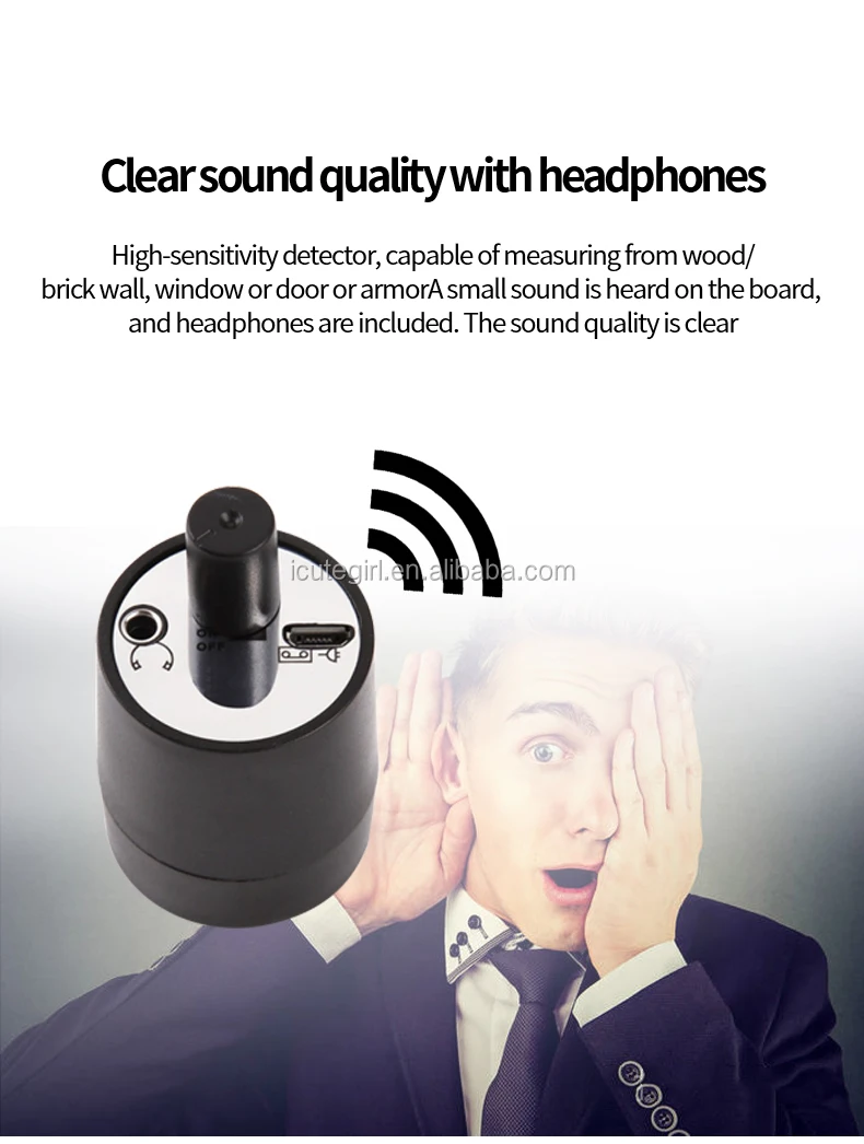 ear wall listening machine spy listening device Ugoross Security Store