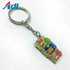 Promotional wholesale silver plated metal keychains