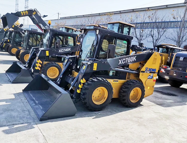 xcmg official xc760k chinese wheel skid steer loader price for