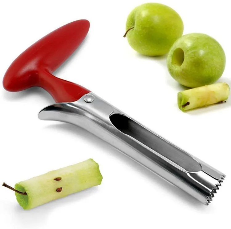 Factory Wholesale Custom Logo Kitchen Tool Handle Stainless Steel Pear Apple Fruit Corer Seed Remover Buy Apple Corer Remover Fruit Corer Seed Remover Fruit Corer Remover Product On Alibaba Com