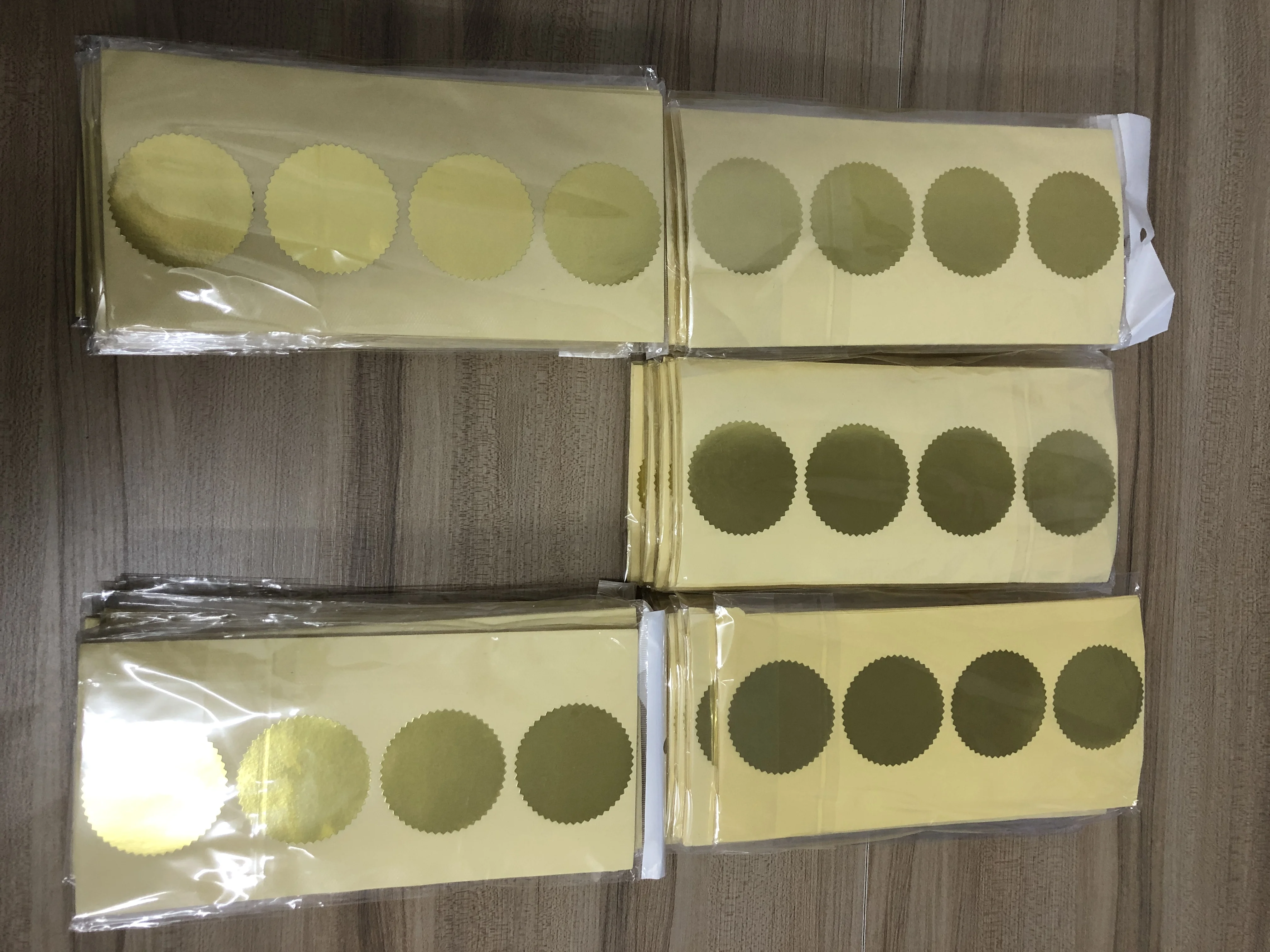 50mm Embosser Sticker Customize Embossing Gold Foil Label Personalized