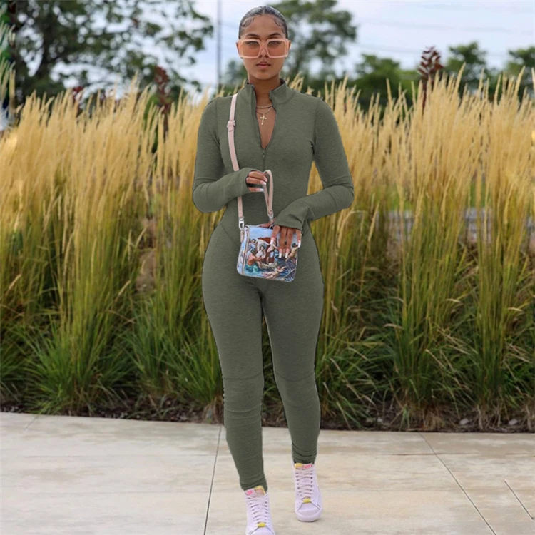 Fall 2021 Fashion Trendy Women Clothes Jumpsuits Women 2021 Women Jumpsuits And Rompers Bodycon Jumpsuit