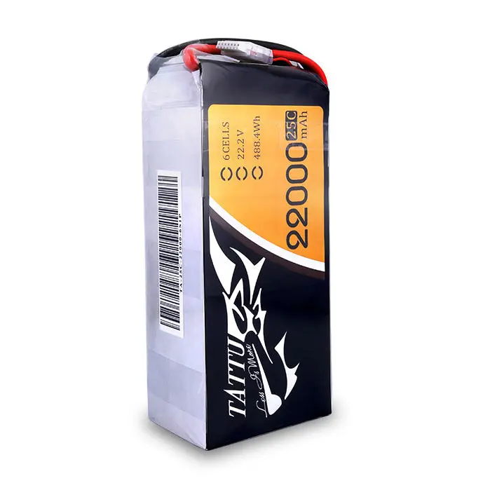 Lipo Battery 22.2V 25C 6S1P 22000mAh smart Lipo Battery for agricultural pesticide sprayer drone manufacture