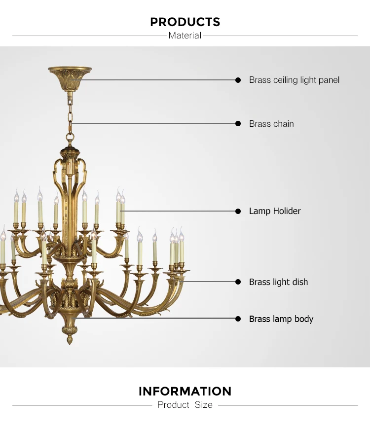 solid brass decorative pendant chandeliers lighting